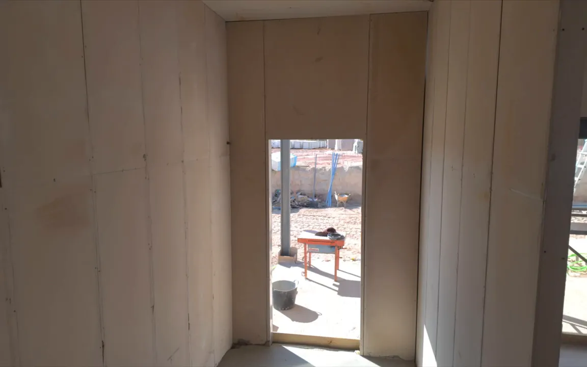 Interior de una vivienda en construcción